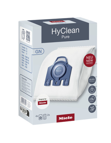 GN HyClean PURE MIELE Vrečka za sesalnik HyClean Pure GN z najboljšo zmogljivostjo filtriranja 99,99 % s sistemom Miele AirClean.
