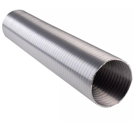 Aluminijasta cev za napo 100mm dolžina 2m