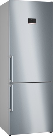 KGN49AICT BOSCH Serie 6, Prostostoječi hladilnik z zamrzovalnikom spodaj, 203 x 70 cm, Nerjaveče jeklo brez prstnih odtisov