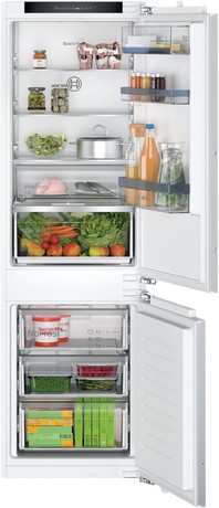KIN86VFE0 BOSCH Serie | 4, Vgradni hladilnik z zamrzovalnikom spodaj, 177.2 x 54.1 cm