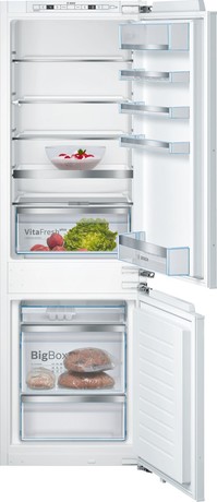 KIS86AFE0 BOSCH Serie | 6, Vgradni hladilnik z zamrzovalnikom spodaj, 177.2 x 55.8 cm