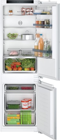 KIV86VFE1 BOSCH Serie 4, Vgradni hladilnik z zamrzovalnikom spodaj, 177.2 x 54.1 cm, ploščati tečaj