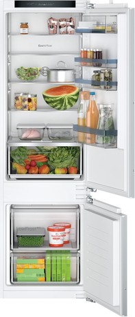 KIV87VFE0 BOSCH Serie | 4, Vgradni hladilnik z zamrzovalnikom spodaj, 177.2 x 54.1 cm