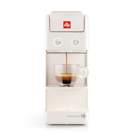 Y3.3 ILLY KAVNI APARAT Espresso&Coffee, kompakten in enostaven za uporabo, bel