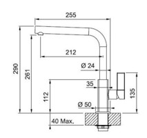 Kuhinjske-armature-2/MARIS-KRCASHMERE-BATERIJA-MESALNA-FRANKE