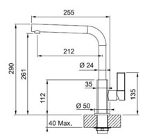 Kuhinjske-armature-2/MARIS-KRONYX-FIKSNA-BATERIJA-MESALNA-FRANKE
