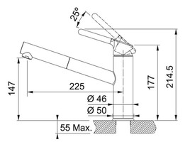 Kuhinjske-armature-2/ORBIT-IZVL.KROMBEIGE-ARMATURA-FRANKE