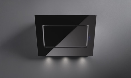 QUASAR 80 ČRNO STEKLO FALMEC Stenska napa