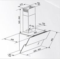Kuhinjske-nape-2/VORTEX-WHITE-80-TC---NAPA-SICCABO