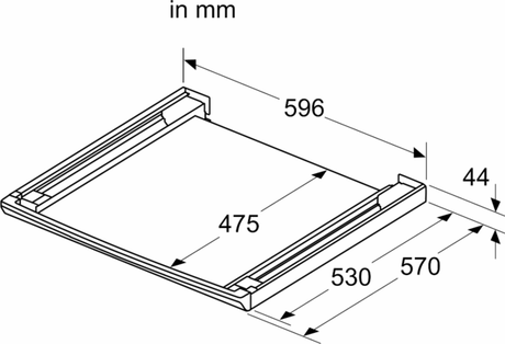 VEZNI DEL S POLIČKO BSH WTZ27500 17007416