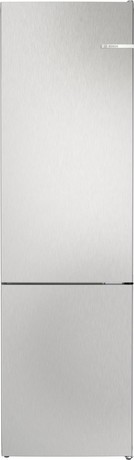 KGN392LDF BOSCH Serie 4, Prostostoječi hladilnik z zamrzovalnikom spodaj, 203 x 60 cm, Izgled nerjavečega jekla