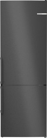 KGN49VXDT BOSCH Serie 4, Prostostoječi hladilnik z zamrzovalnikom spodaj, 203 x 70 cm, Črna/inox