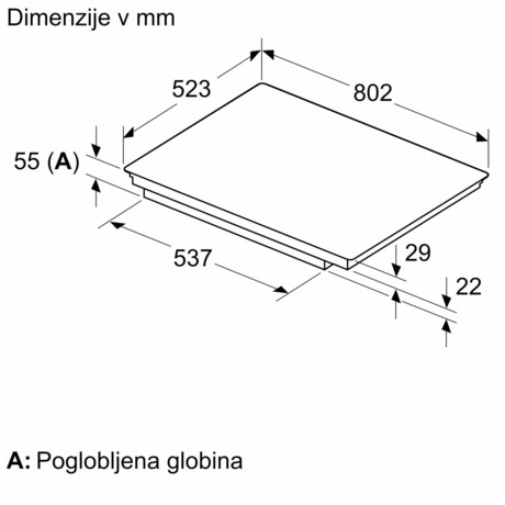 PVS845HB1E BOSCH Serie 6, Indukcijska plošča