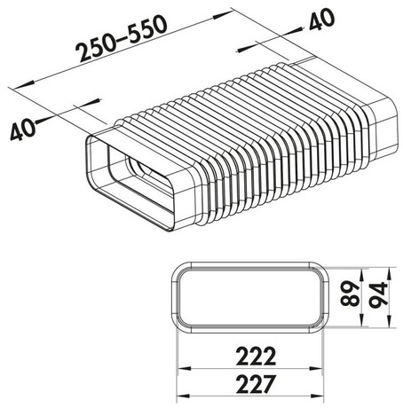 COMPAIR FLOW FLEXIBLE ELBOW FLAT 150 4043042