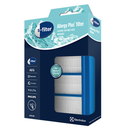 Esf1W/E12 pralni filter Allergy Plus® S-Filter® za sesalnike Electrolux 9001677682