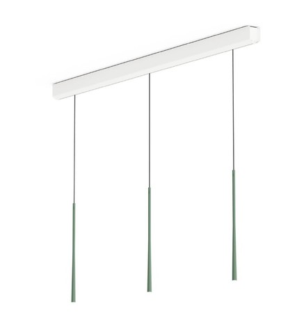 LSLMG BORA STARS 3 VISEČE SVETILKE linearna postavitev, zeleni mah 