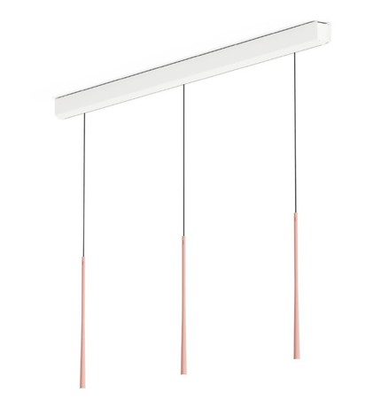 LSLRG BORA STARS 3 VISEČE SVETILKE linearna postavitev, rožnato zlato 