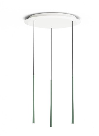 LSZMG BORA STARS 3 VISEČE SVETILKE krožna postavitev, zeleni mah 