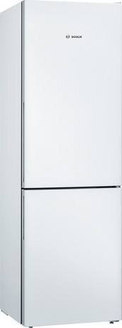 KGV36VWEA BOSCH Serie 4, Prostostoječi hladilnik z zamrzovalnikom spodaj, 186 x 60 cm, Bela
