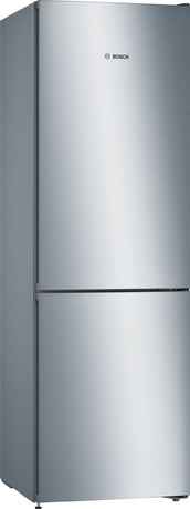 KGN36VLED BOSCH Serie 4, Prostostoječi hladilnik z zamrzovalnikom spodaj, 186 x 60 cm, Izgled nerjavečega jekla